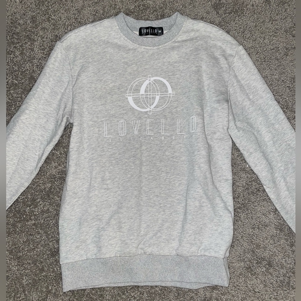 Lovello Elizabeth Crewneck Sweater in Grey